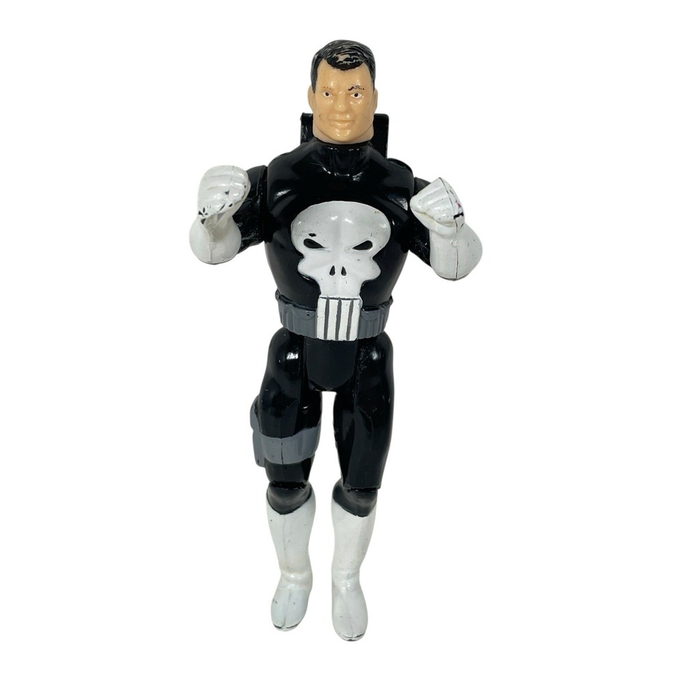 VTG 1990 Toy Biz Marvel Super Heroes Punisher 5" Figure Spider-Man Brand New Day